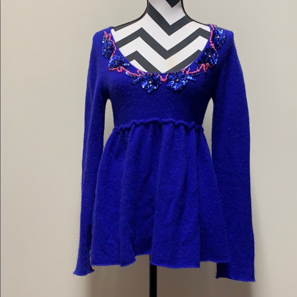 Free people embroidered sweater